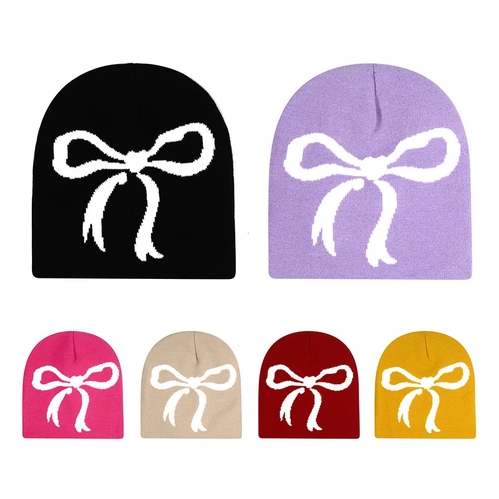 Fashion Printed Knitted Hat Women Men Couple Warm Y2K Beanies Bonnet Wool Skullies Hoods Lady Accessories Hip hop Gorra 250715