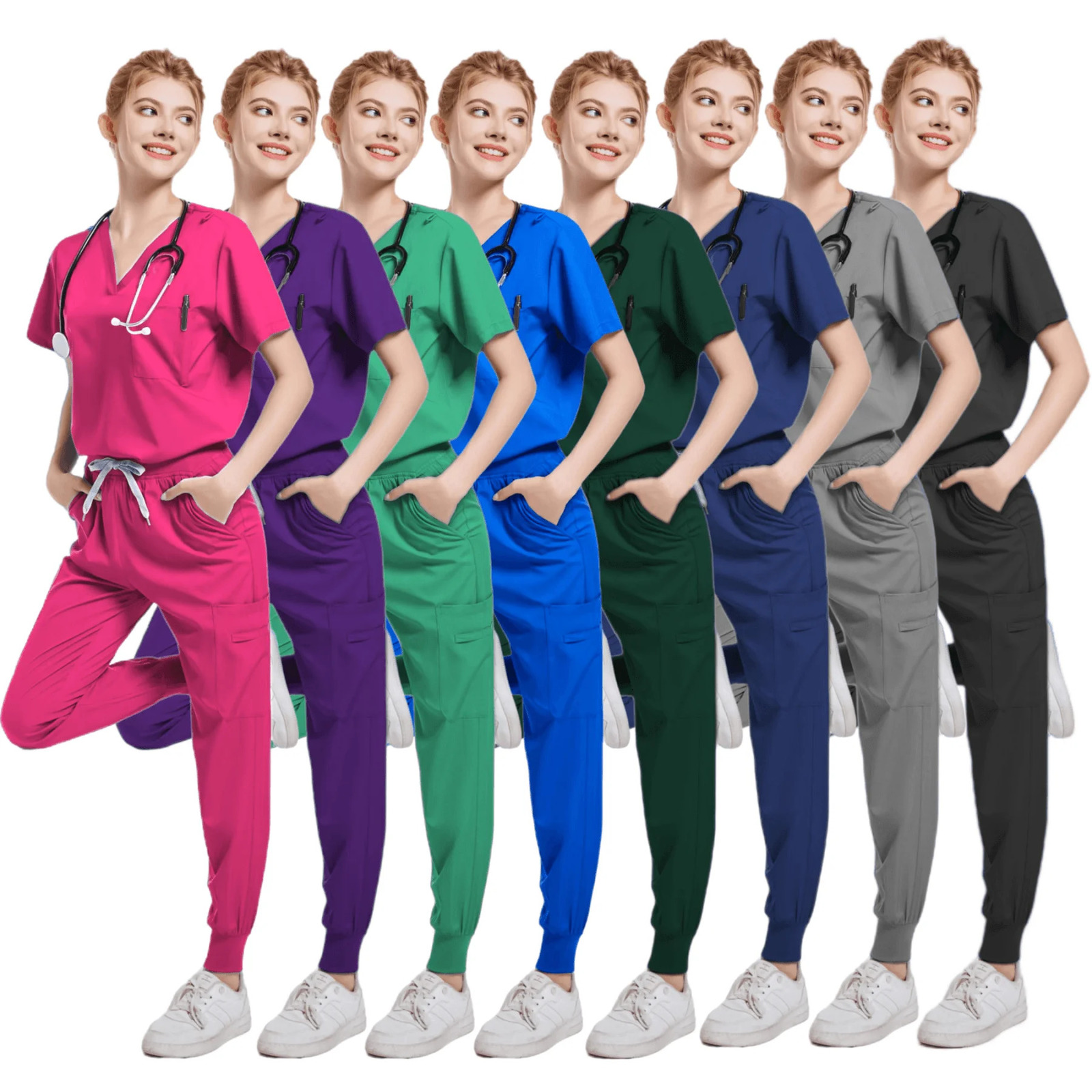 Handwashing Clothe Split Suit Short Sleeved Hand Brushing Pet Dentist Nurse Work Clothes Men Care Clothes Nurse Uniform 250715