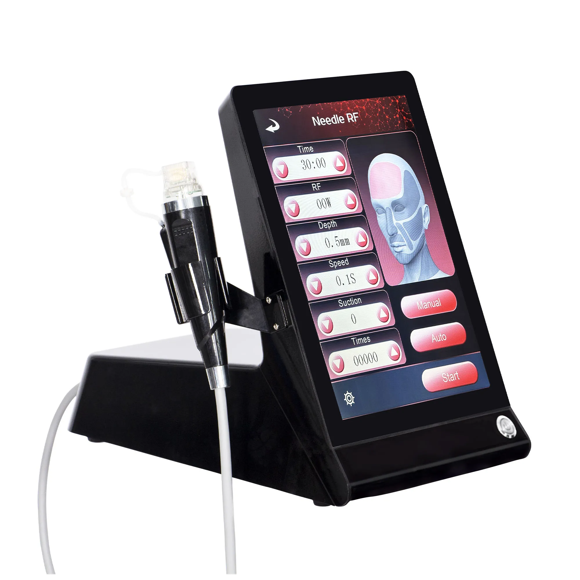 Rf Micro-Needle Beauty Instrument Fades Fine Lines and Purifies Pores. Multifunctional Beauty Salon Instrument Professional