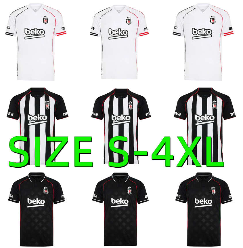 2025 2026 Besiktas J.K IMMOBILE soccer jerseys 25 26 RAFA RASHICA GEDSON MUCI SVENSSON men Kids kits Football Shirts uniforms