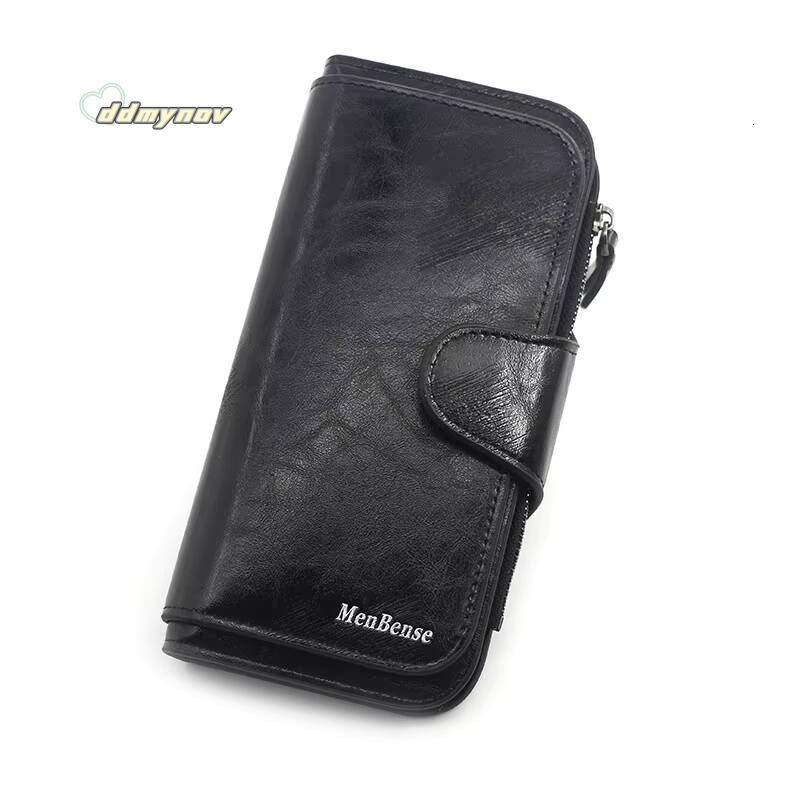Wallet Made of Leather Wallets Three Fold VINTAGE Womens Purses Mobile Phone Female Coin Purse Carteira Feminina ddmynov