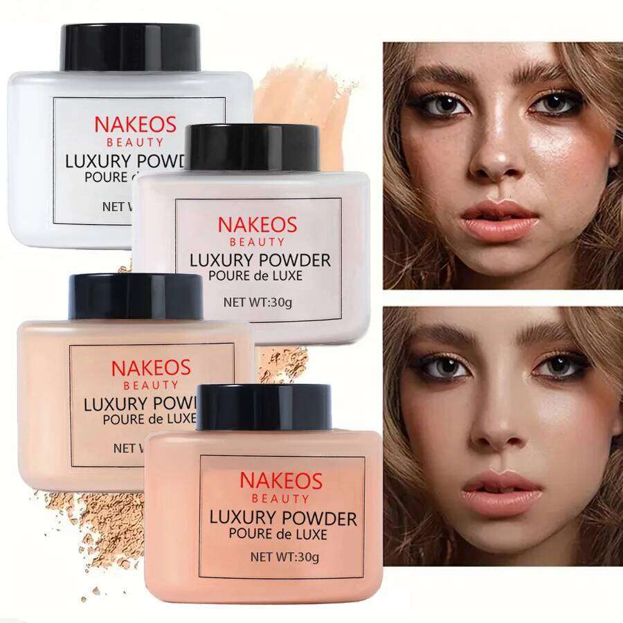 Banana Scented Loose Setting Powder - Long-Lasting, Waterproof, Sweat-Proof, Oil-Conng, Lightweight, Suitable for All Skin Tone X2507