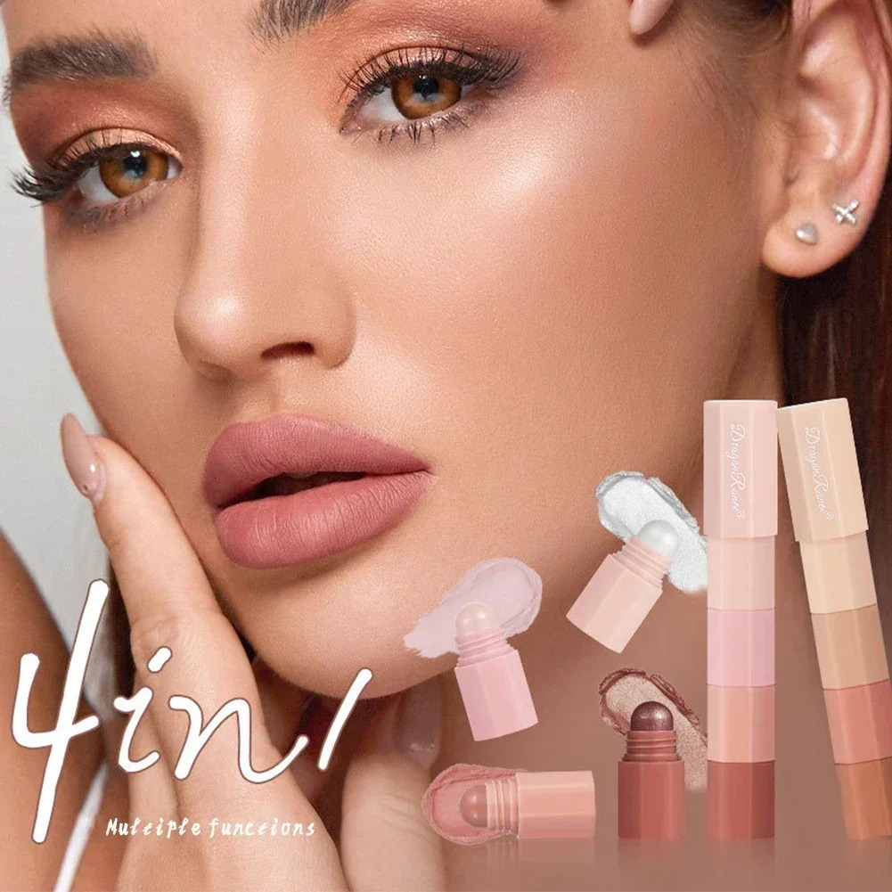 Eyeshadow Pencil Kit Velvet Matte Pigment Shimmer Highlight Makeup Combination Pink Brown Mini Eye Shadow Pen Cosmetic 250712