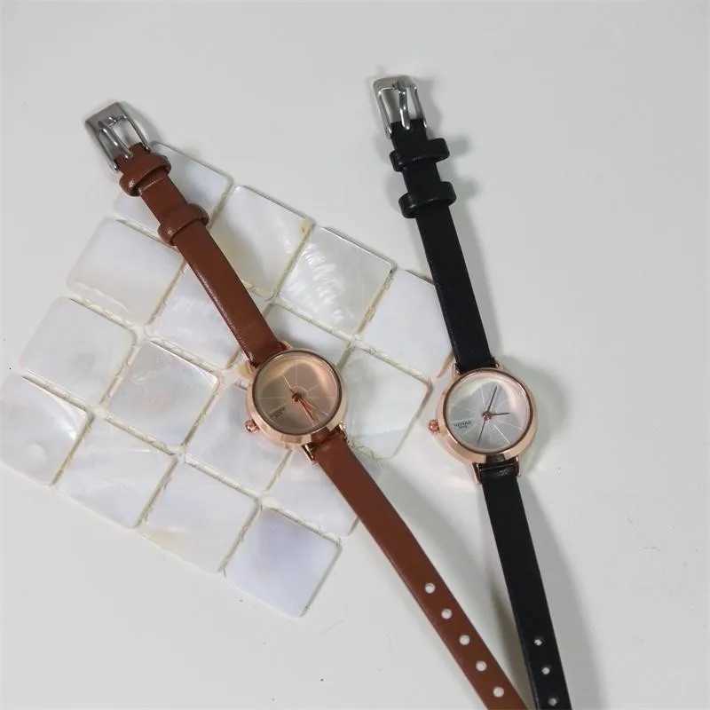 PU womens small dial strap luxury multifunctional watch Y250715