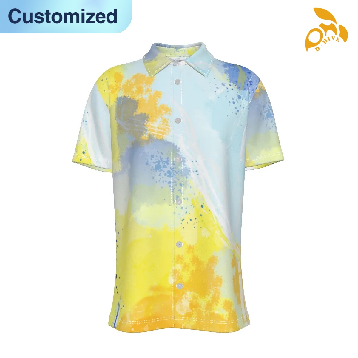 free shipping designer of customized super soft full-body printed men's shirt with exquisite patterns from US