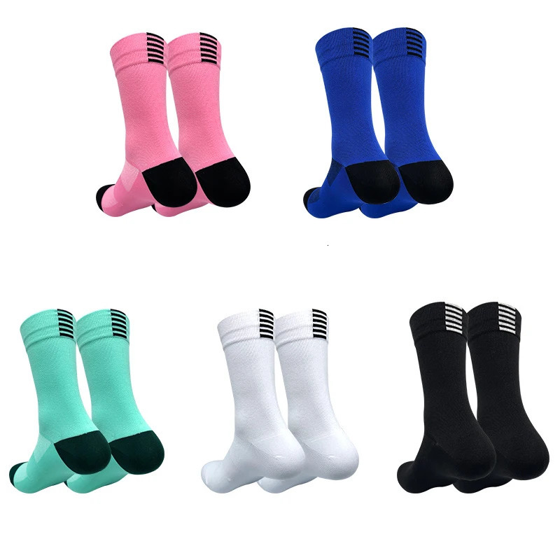 4 Pairs Cycling Socks Men Breathable Mesh Bike Sock Summer Solid Running Quick Dry Mid Tube Sports Racing Road Bicycle Socks MTB 250715