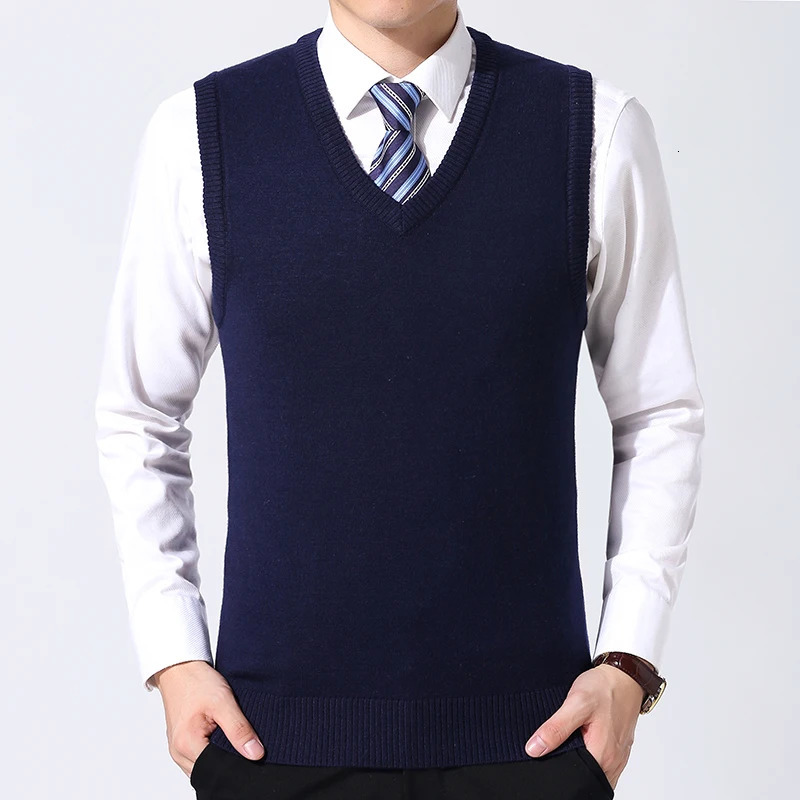 Mens Casual Sweater Vest Warm Comfortable Autumn Winter Fashion Outerwear 250716