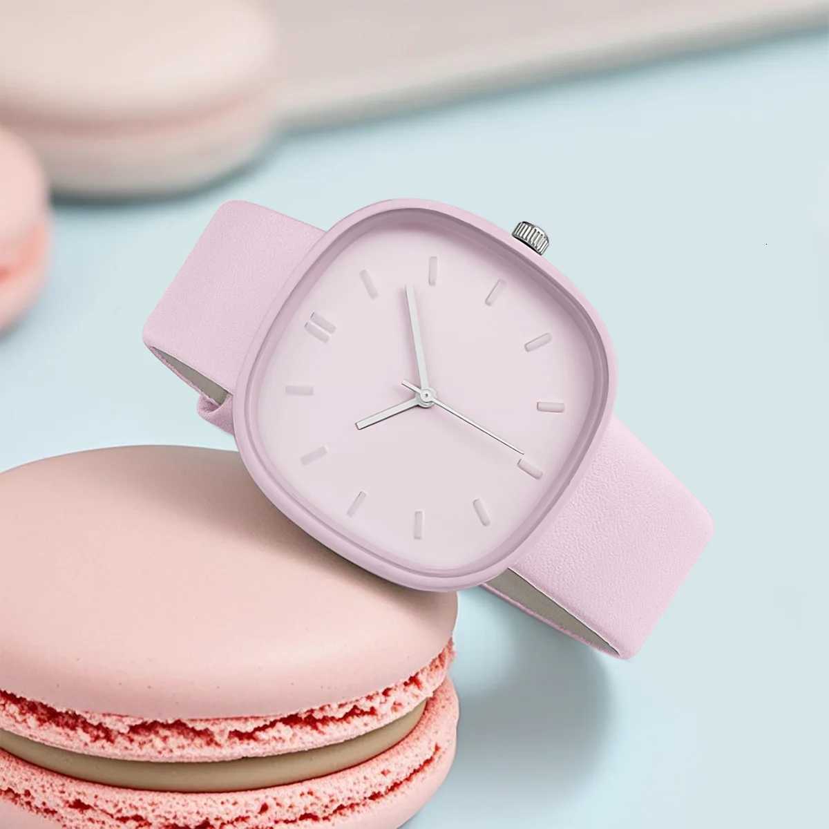 Fashionable Luxury Popar Minimalist PU Leather Quartz Mens Bracelet Holiday Gift Y250715