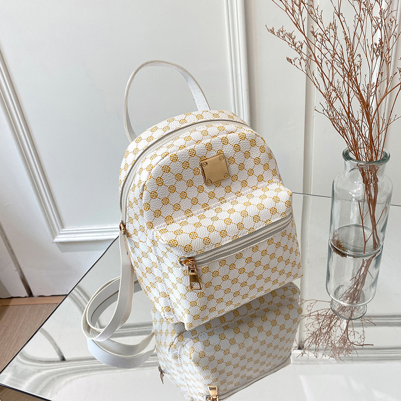 Free Shipping New Designer Vintage backpack cute polka dots printing casual daily outdoor hot mini handbag