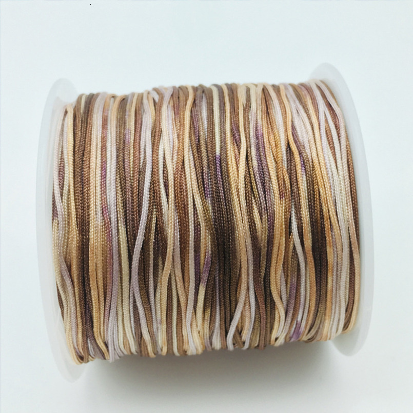 72 No. Gradient Dyed Jade Thread 0.8mm Multicolor Dragon Boat Festival Red Pendant Taiwan DIY Weaving Rope Chinese Knot