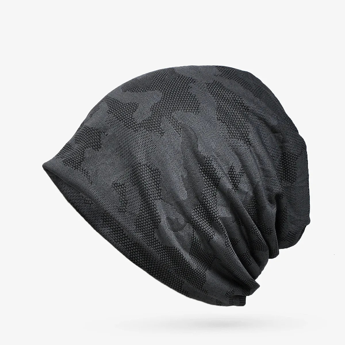 COKK Beanie Men Women Thin Hat Camouflage Mesh Breathable Elastic Soft Running Sports Outdoor Bonnet Cap 250715