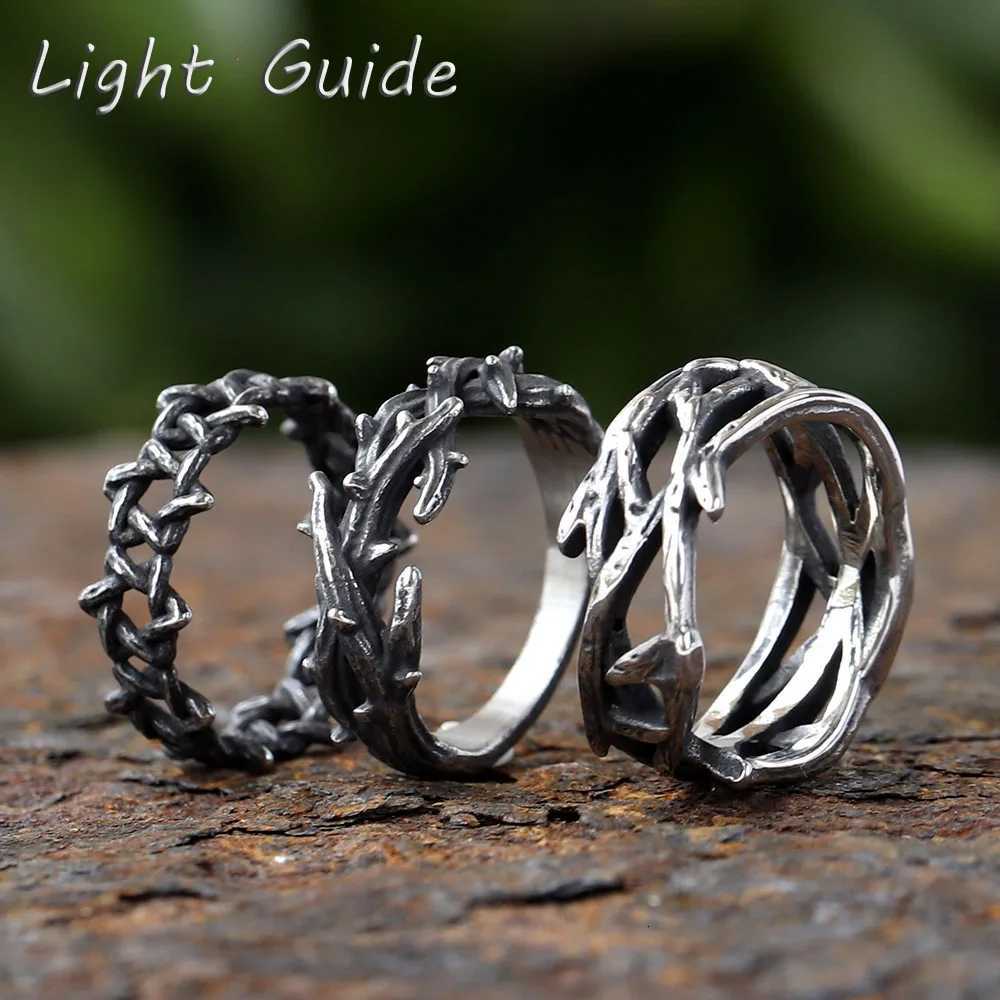 2024 New Personality 316L Stainless Steel Irregular Thorns Couple Ring Retro Finger Anels For Man Women Lovers Jewelry Gift S250716