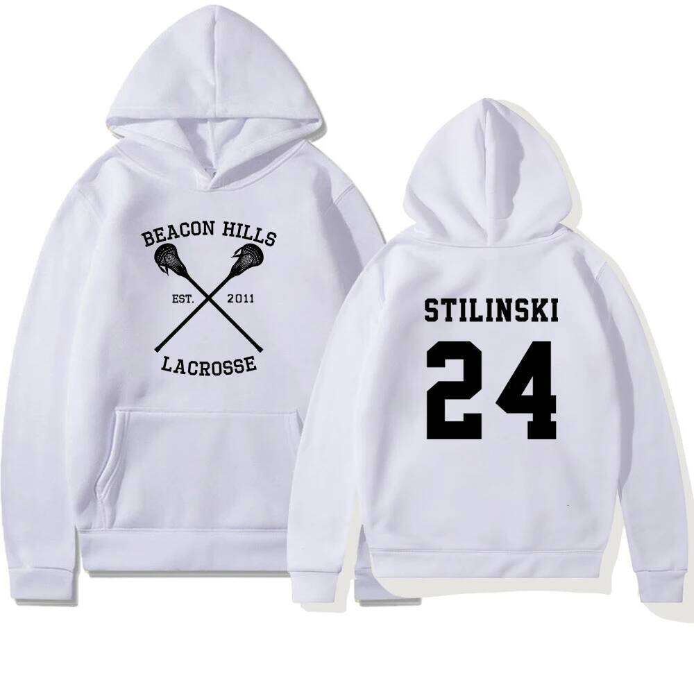 Designer Leisure High Quality Beacon Hills Lacrosse Hoodie Stilinski 24 Hooded Sweatshirt Dylan Obrien Unisex Teen Wolf Hoodies