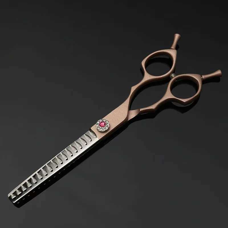 7 Inch Dog Curved Chunkers Shears Curved Thinning Scissors Stainless Steel Dog Grooming Scissors Special Designed for Pets W250716