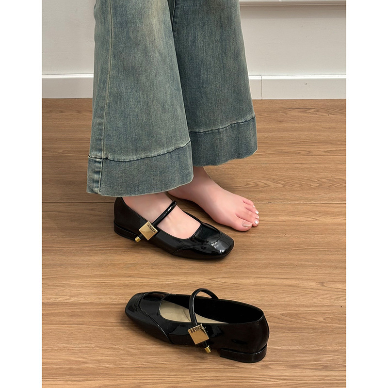 Sheepskin Version ~ Genuine Red Mary Jane for Women New French Style Shallow Mouth Versatile Evening Single Small Leather Shoes ddmysaturn