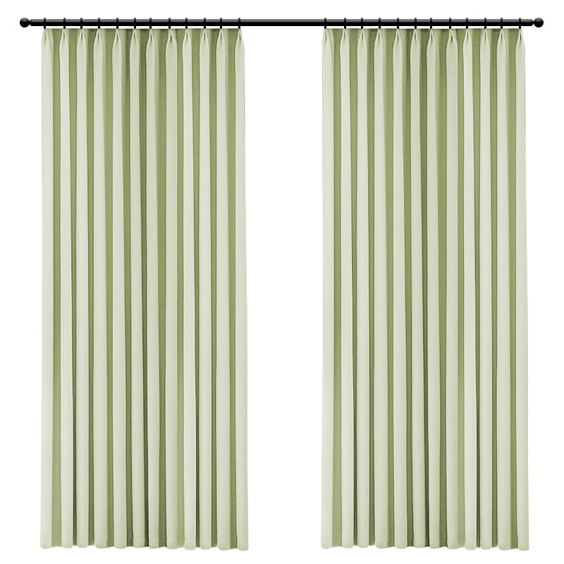 YL-36590 Jacquard chenille cream green curtain blackout fabric 2025 new bedroom high-end living room light luxury modern simplicity