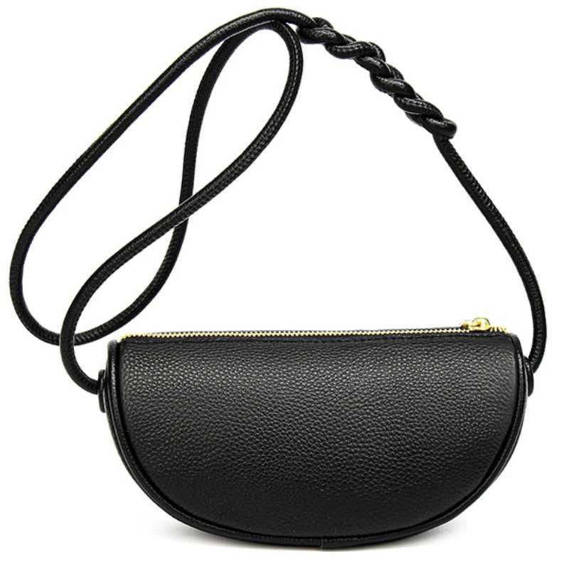 Brand Mini Bags Trend Designer Handbags WomenS Genuine Leather Casual Lady Shoulder Black Crossbody Bag for Girl