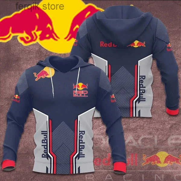 2025 Nuova Red Bull Fashion Fashion Red Bull Red Bull 3D Mens Pullover Pullover…