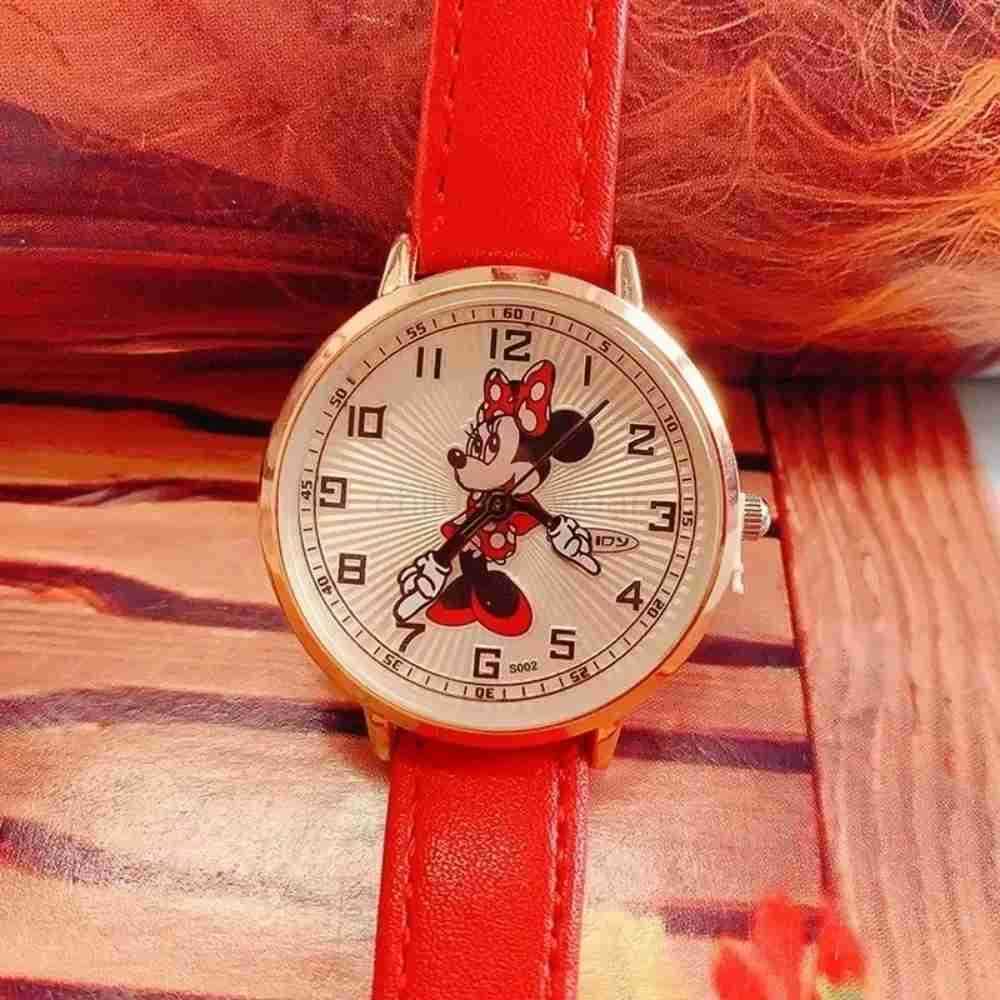 Disney Mickey Mouse Minnie Childrens Watches Fashion Cute Cartoon Quartz Watch Small Dial Wristwatch Ladies Dress Watch W20250716