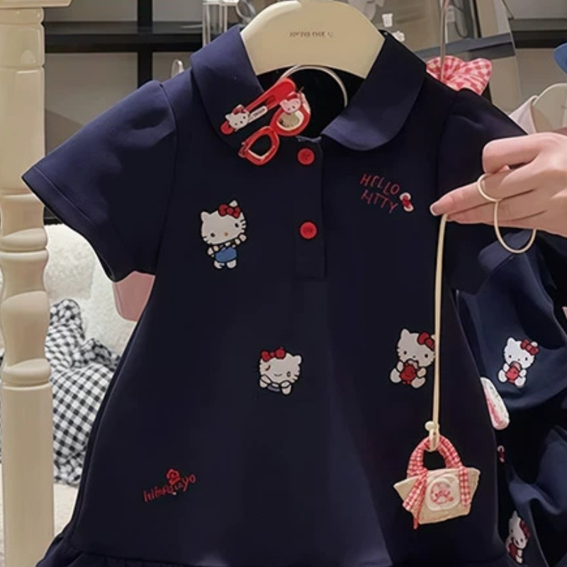 Princess dress cartoon printed dress beach dress little girl dress birthday outfit dress children's designer clothing princess designer summer cl