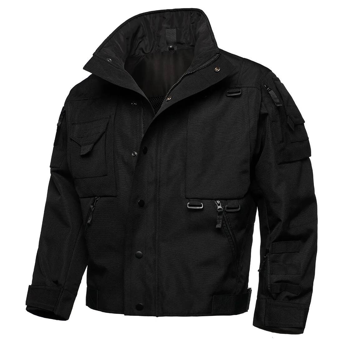 Agent Tactical Suit Mens Windproof Stab-Proof Scratch-Resistant Wear-Resistant Locomotive Hard Jacket