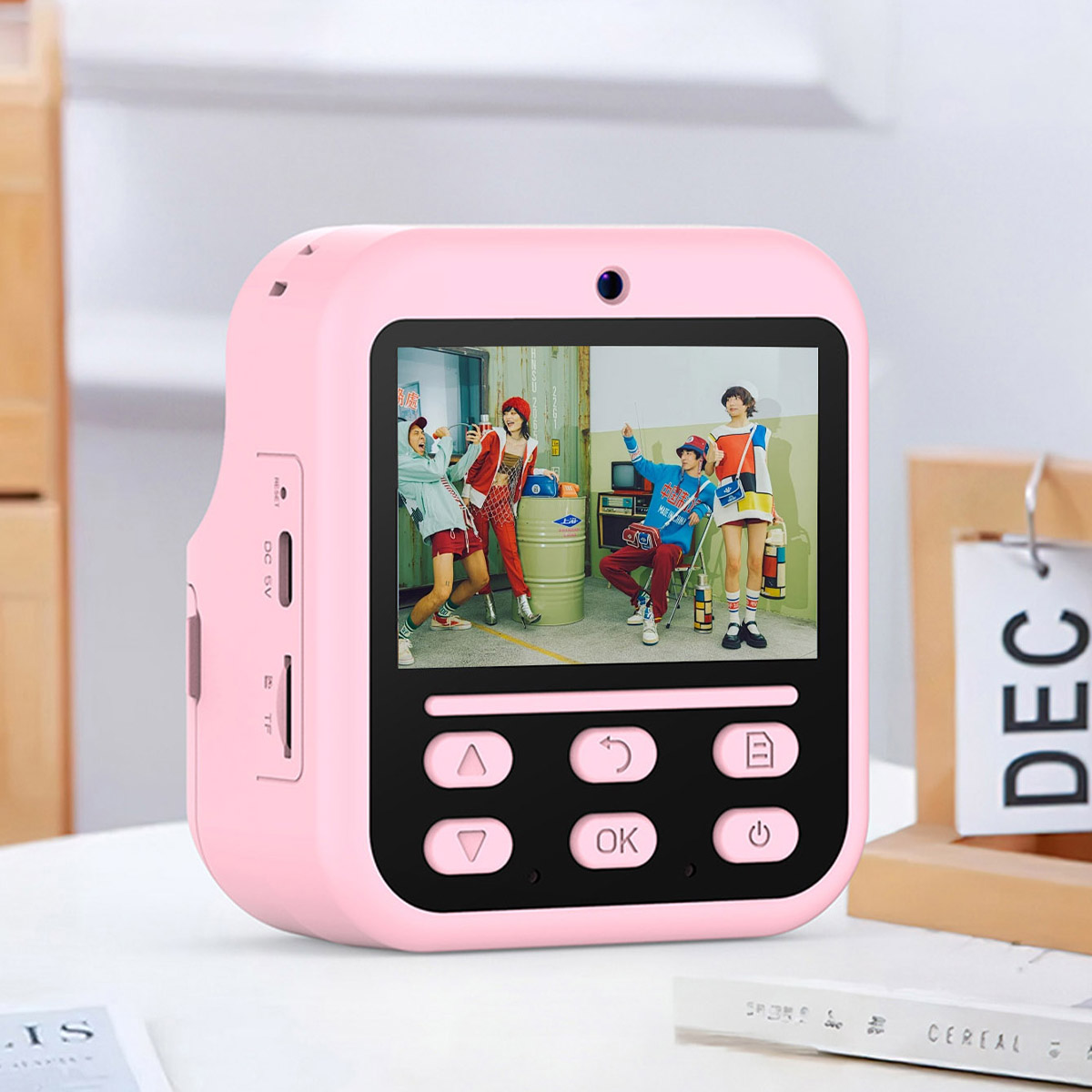 Instant Printing Camera: 4800W Pixels, 1080P Video, 16X Zoom, 2.4-inch Eye-protecting Screen, 1300mAh Battery, Filter Stickers & More