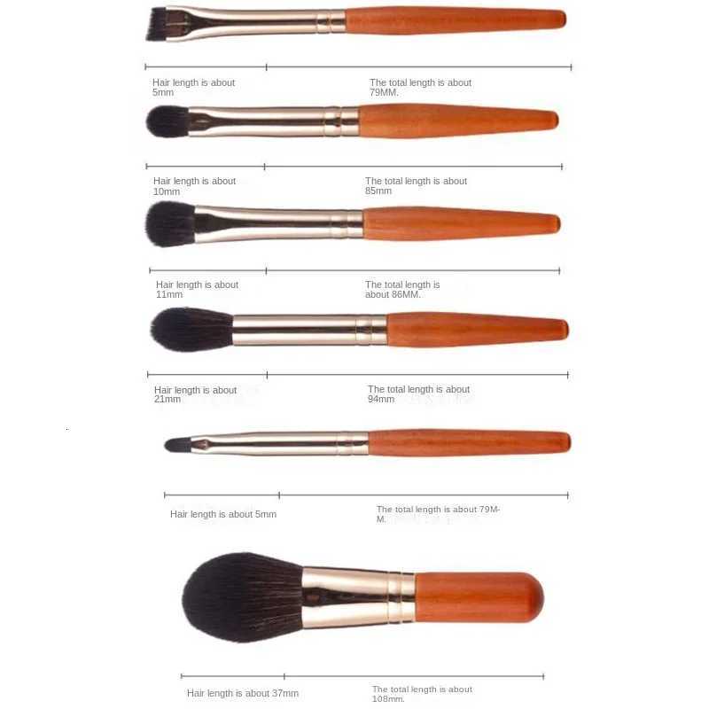 9Pcs/lot Mini Makeup Brush Set Portable Travel Cosmetic Brushes Kit Eyeshadow Foundation Powder Brushes Beauty Makeup Tools XJ2500716