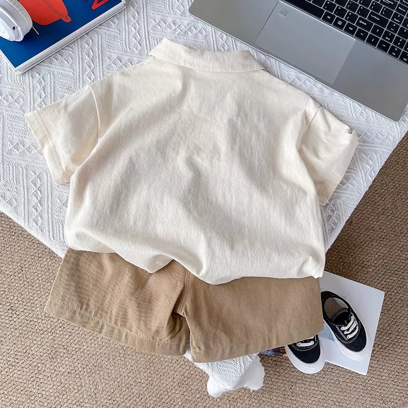 Children's Clothing Sets Cartoon Print Shirt + Shorts 2 Pcs Sets Kids Clothes for Boys Baby Boy Clothes Outfit Sets