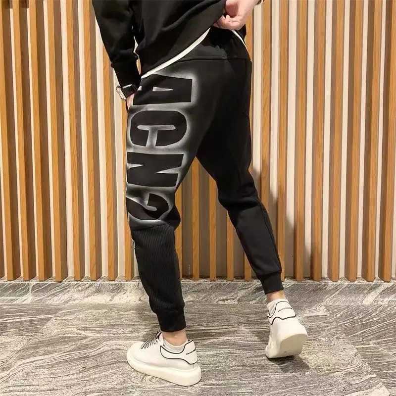 Mens Clothing Autumn Winter Trendy Letter Print Sports Joggers Harem Pants Y2K Vintage Casual Streetwear Sweatpants Pants y250716