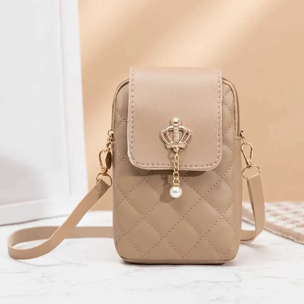 Single Shoulder Phone Messenger Bag Pocket Pouch PU Leather Crossbody Phone Purse Vertical Women Mini Bag Women