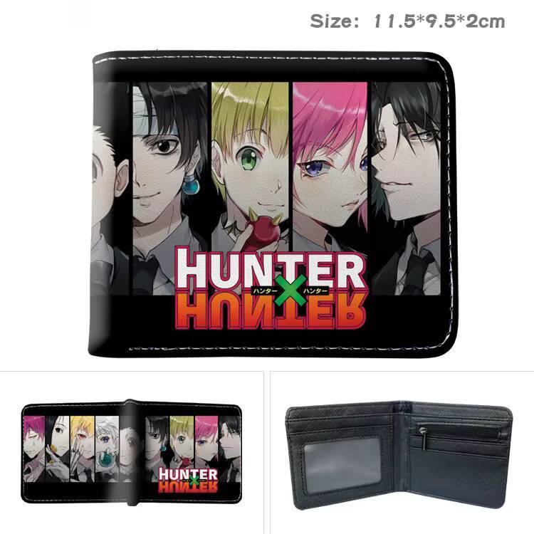 Anime X Hunter GONFREECSS Kurapika Short Bilfold Purse Clip Wallet for Boys Girls Trendy Gift ddmynov