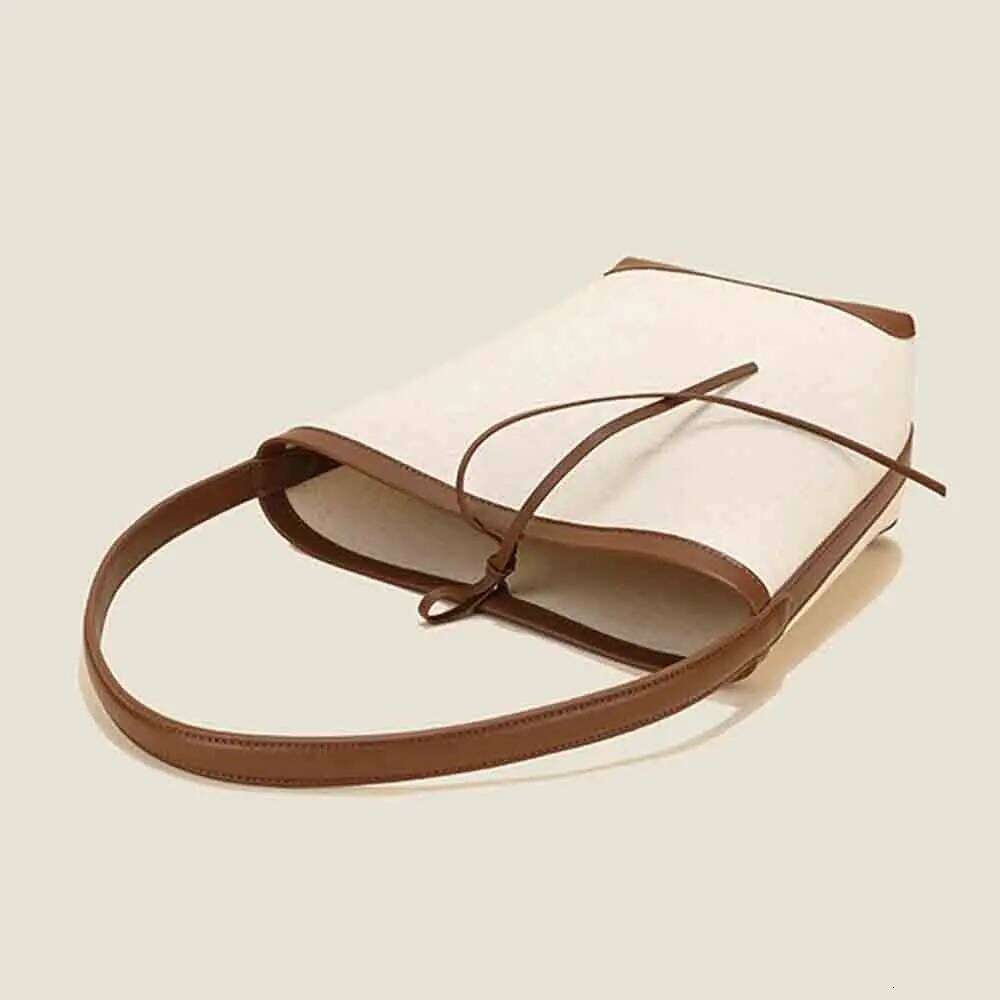 MS New 2023 Women Handbag Designer Bags Canvas Large Capacity Bucket Bag Fashion American Style Leather Casual Tote Lady