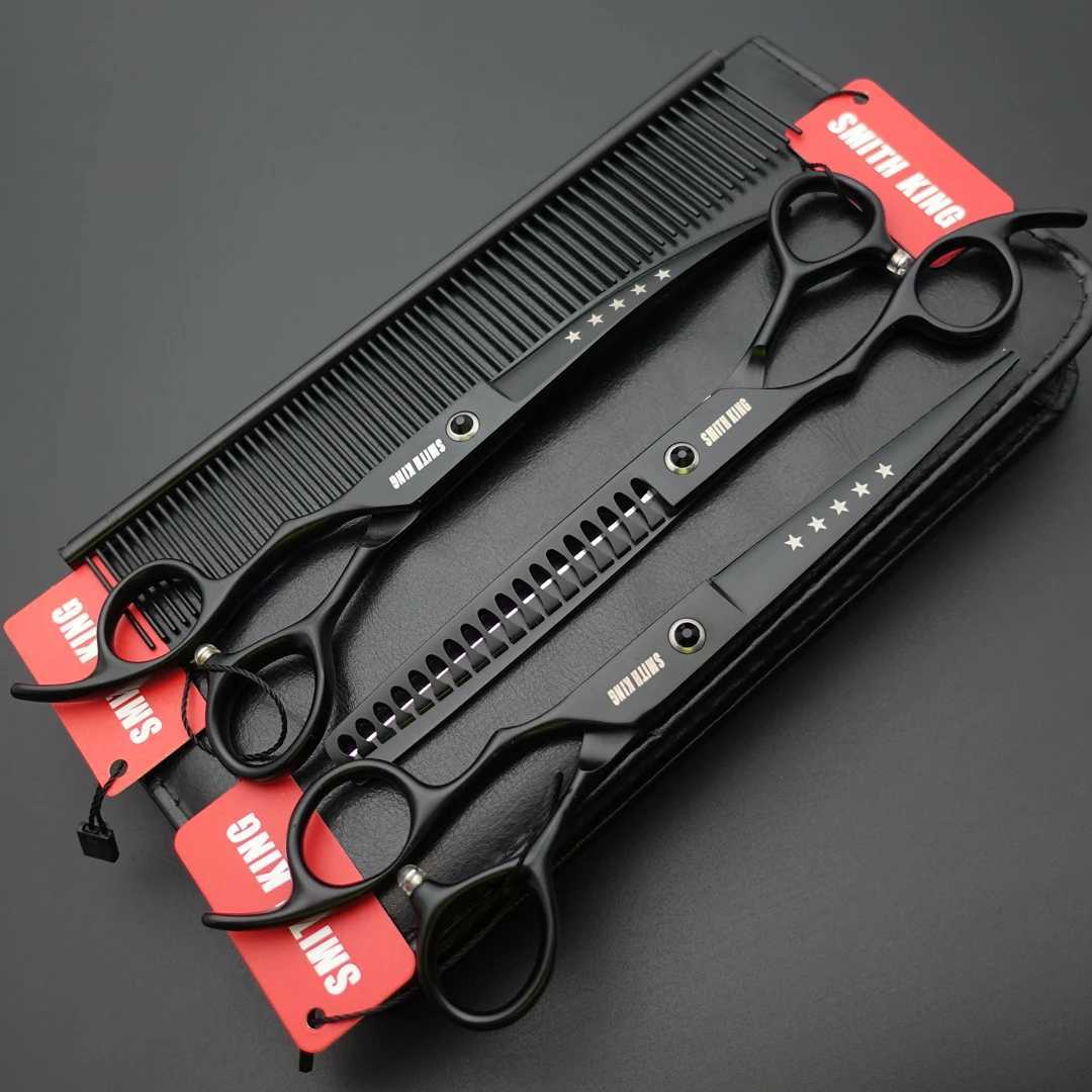 7 inch Left-handed Pet Grooming Scissors 7 Straight/curved/thinning/chunkers W250716