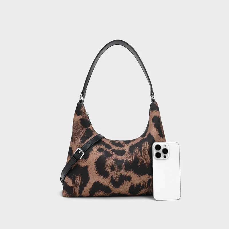 Leopard Print Women Handbags Luxury Design Shoulder Tote Classic Vintage 2024 Crossbody Bag Large Capacity New Trendy