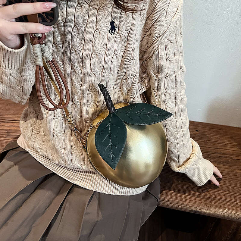 Personalized Creative Watermelon 2025 Cute Sweet Girl Fashion Niche Design Stylish Single Shoulder Crossbody Small Round Bag