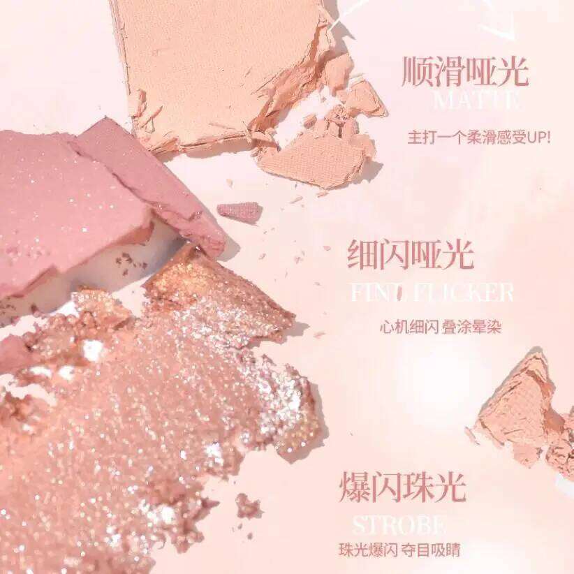GOGO TALES Makeup Eyeshadow Palette 6 Colors Pink Natural Matte Shimmer Glitter Pigment Eye Shadow Pallete X250716