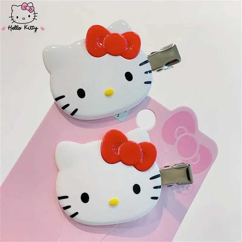 Sanrio Kawaii Sanrio Hello Kitty Hairpin Girls Ornaments Anime Accessories Cartoon Headrope Scrunchies Hair Circle Headdress Hair Giftsw250716