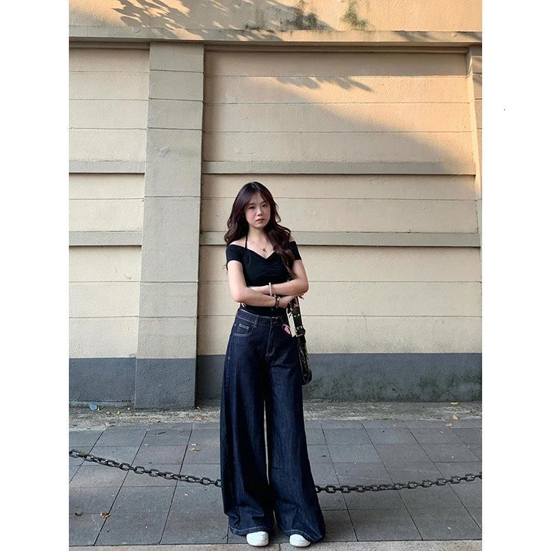 Summer New Women S T Shirt Pure Desire Off Shoulder Halter Neck Short Sleeve For Hot Girl Waist Cinching Unique Slim Fit Top Designer