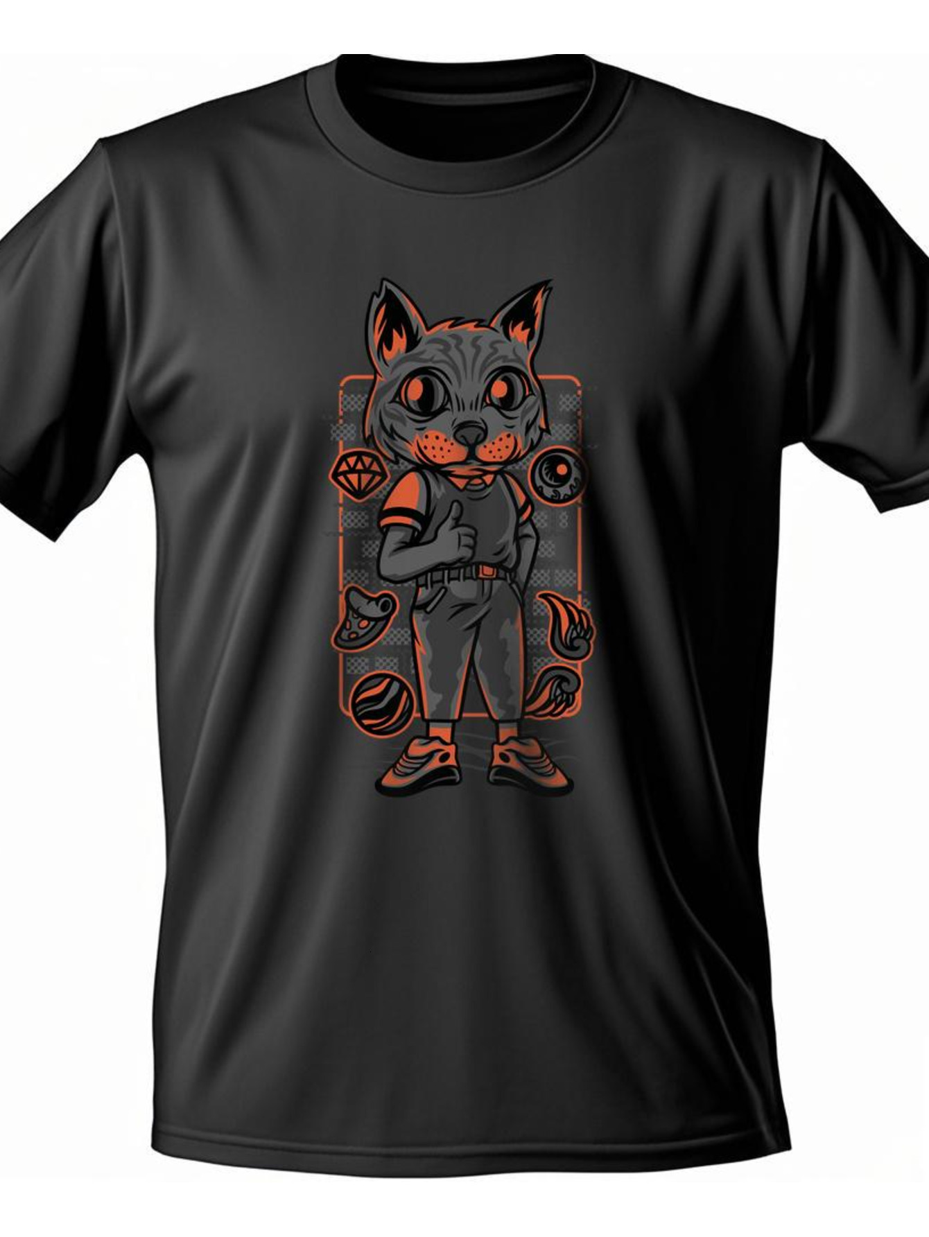 VogueEpoch Cotton White black S-3XL Round collar Short sleeve Men Graphics tiger 180g Adult T Shirts Wed 37