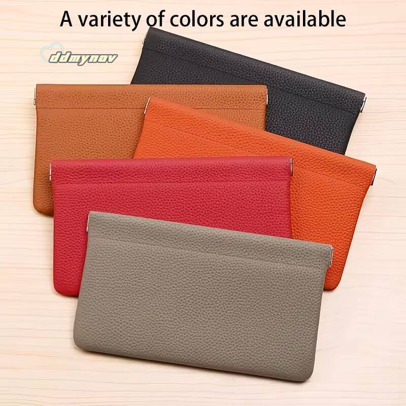 Real Cowhide, Long Wallet, Passport, Drivers License, Document Holder, Data Cable, Cosmetic Bag, Storage wallets for women ddmynov