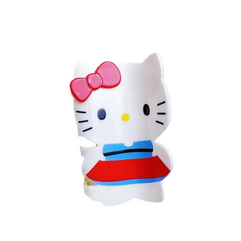Sanrio Cartoon KT Cat Cartoon Full Body Hairpin Japanese Cute Hair Scratch Colorful Acrylic Cat Disc Hair Clip Hair Accessories for Girls w250716