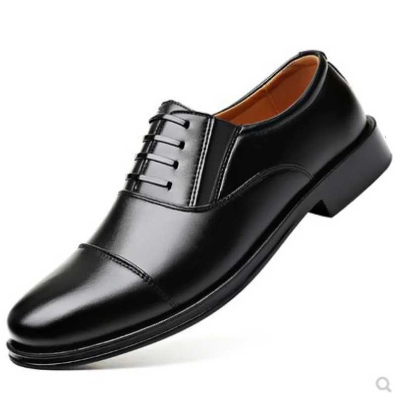 Formal Business Shoes Mens Soft Sol Black Casual Mens Shoes Youth Comfortable Wear-resistant Leather Shoes Oxford Shoes for Men Y250715