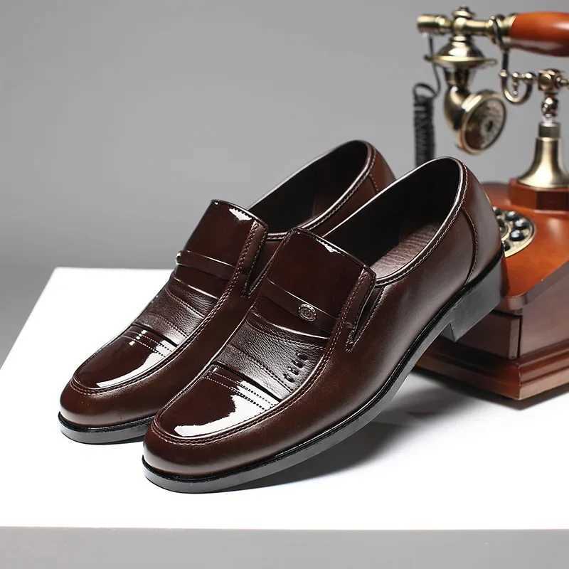 Oxford Shoes for Men Dress Shoes Formal Shoes Fashion Round Toe Business Wedding Dress Men Designer Loafers Y250715