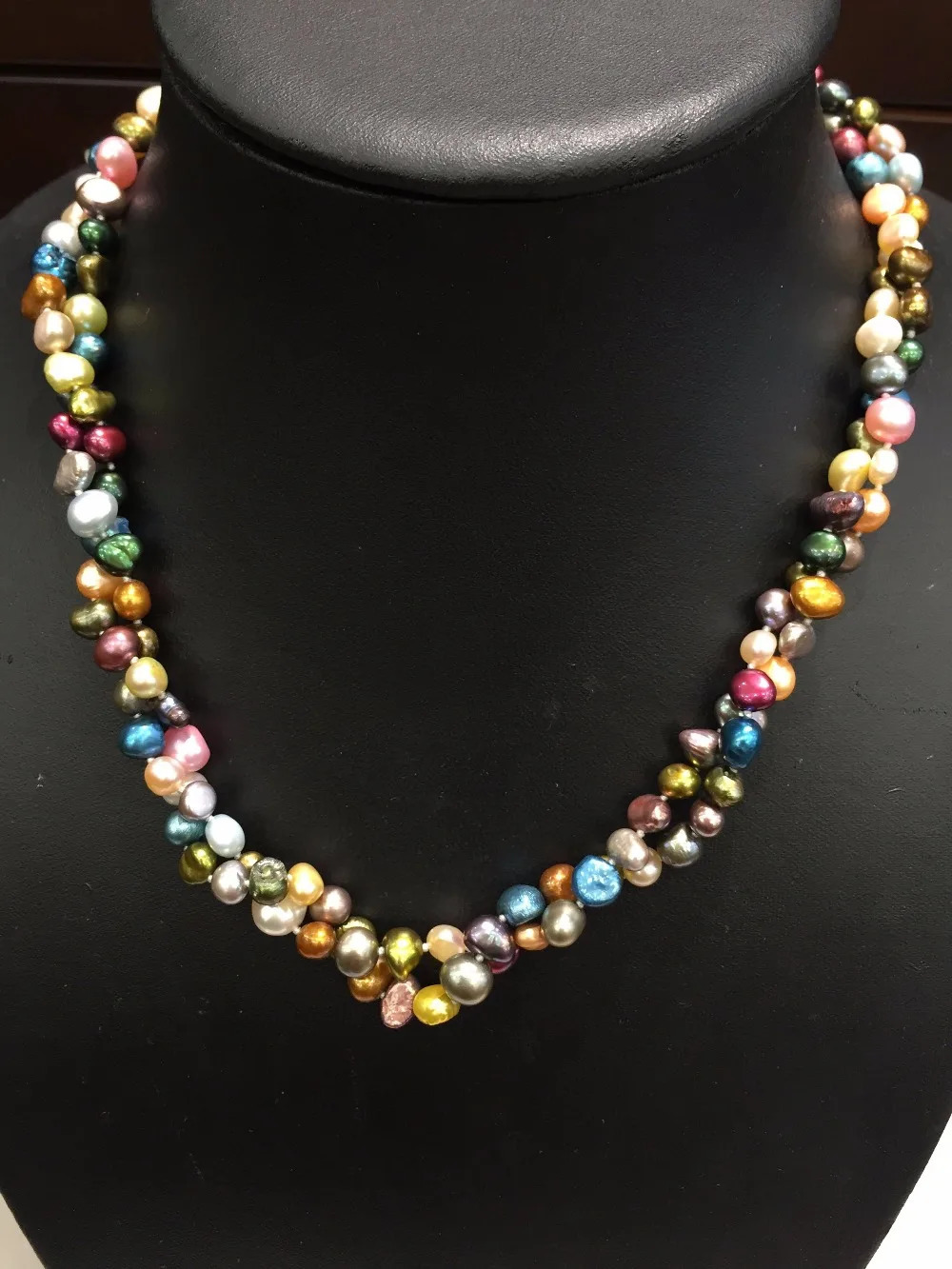 Hand knotted 100cm 6-7mm natural color freshwater baroque pearl sweater chain necklace fashion jewelry 250712