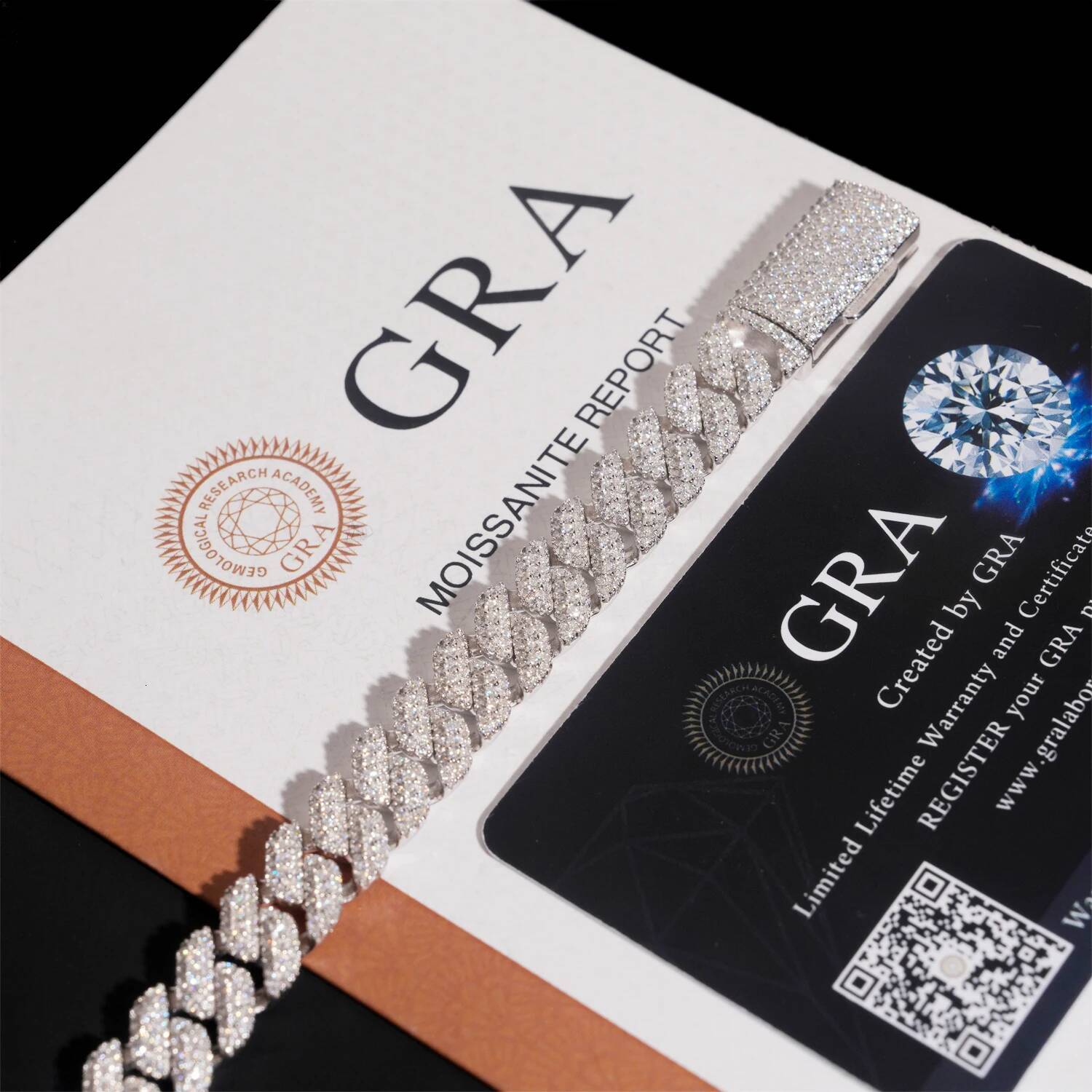 Hip Hop Jewelry Men Cuban Necklace Sterling Silver 925 D Color VVS Moissanite Diamond 10MM Width Cuban Link Chain