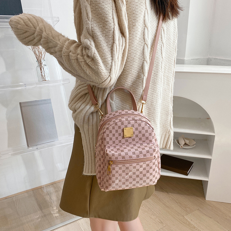 Free Shipping New Designer Vintage backpack cute polka dots printing casual daily outdoor hot mini handbag