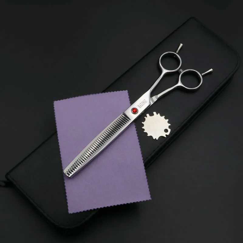 Black Knight 7 inch Professional Pet Hair Scissors Hairdressing Barber Dog Grooming Thinning Shears W250716