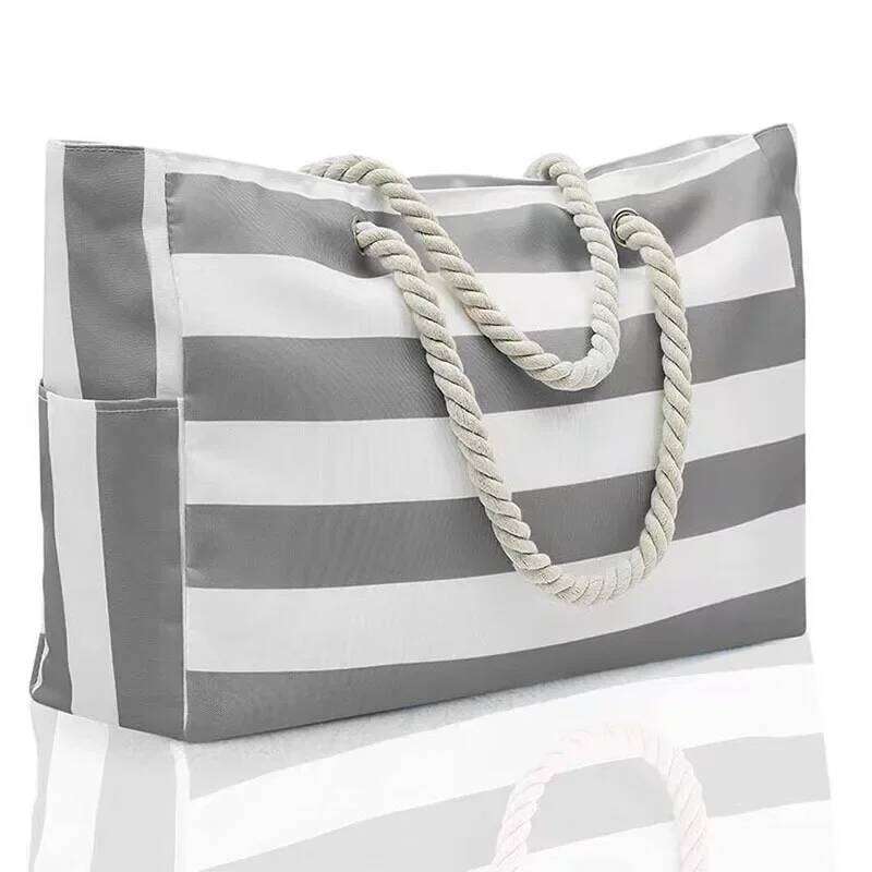 for Women Beach with Zipper Shoulder Bags Waterproof Sandproof Swim Pool Bag Large Tote