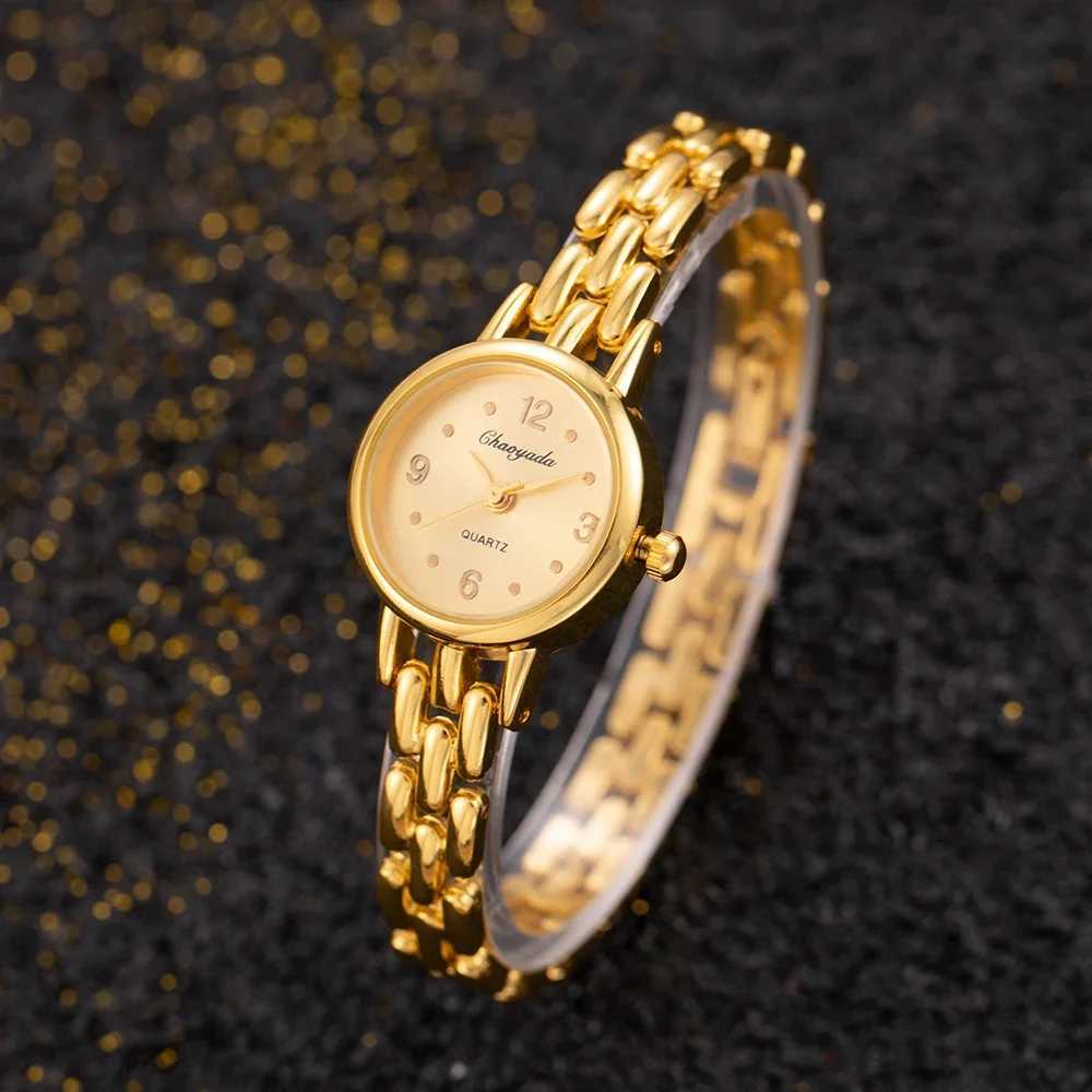 Top Brand Wen Fashion Small Dial Gold Women Luxury Alloy Strap Ladies Quartz Wristwatch Gift Clock Womens Watch Y250715