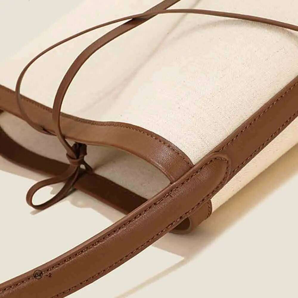 MS New 2023 Women Handbag Designer Bags Canvas Large Capacity Bucket Bag Fashion American Style Leather Casual Tote Lady